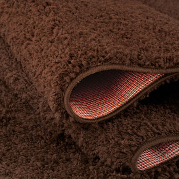 The Rugs Plain Brown Shaggy Rug, 5 of 12