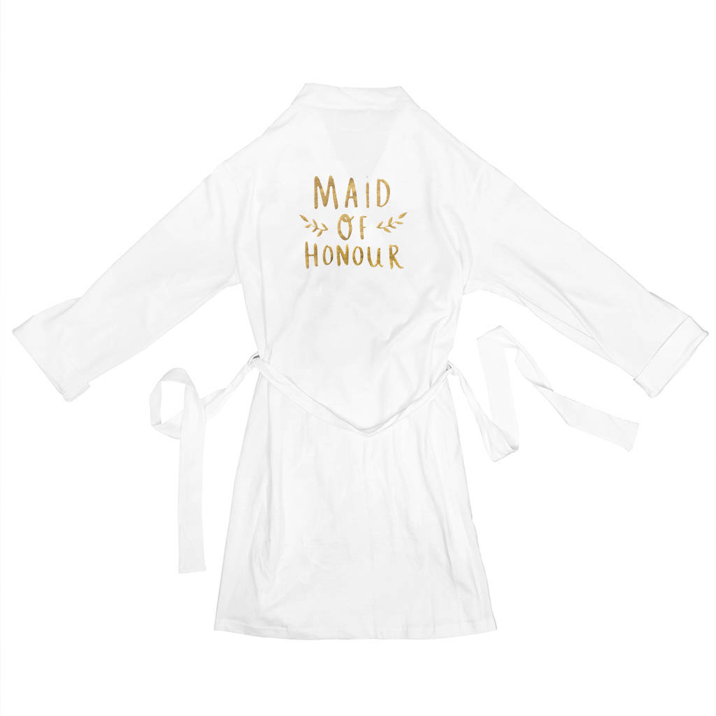 Maid Of Honour Wedding Dressing Gown By Ellie Ellie