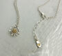 Silver And Gold Vermeil Daisy Necklace, thumbnail 1 of 4