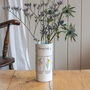 Family Birth Flower Botanical Tall Ceramic Vase, thumbnail 1 of 2