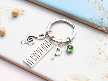 Personalised Piano Keyring Keyboard, Music Teacher Gift, 2 of 10