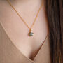 Aquamarine March Birthstone Star Necklace, thumbnail 3 of 12