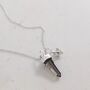 The En Pointe Duo Smokey Quartz Necklace, Silver, thumbnail 1 of 8