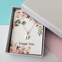Personalised Graduation Gift Sterling Silver Crescent Moon And Initial Star Necklace, thumbnail 9 of 10