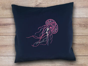 Jellyfish Cushion Beginners Embroidery Kit, 3 of 4