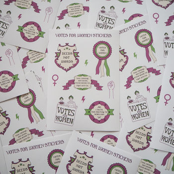 Votes For Women Vinyl Sticker Sheet, 3 of 4