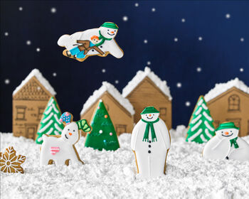 Biscuiteers Hand Iced The Snowman™ Biscuit Tin, 3 of 4