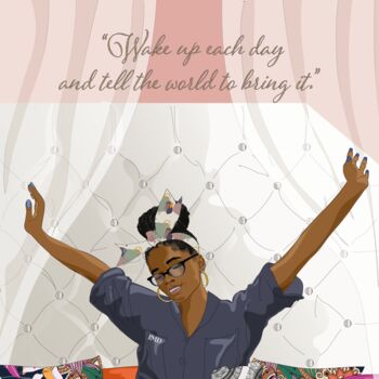 Wake Up And Bring It Positive Affirmation Card, 2 of 3