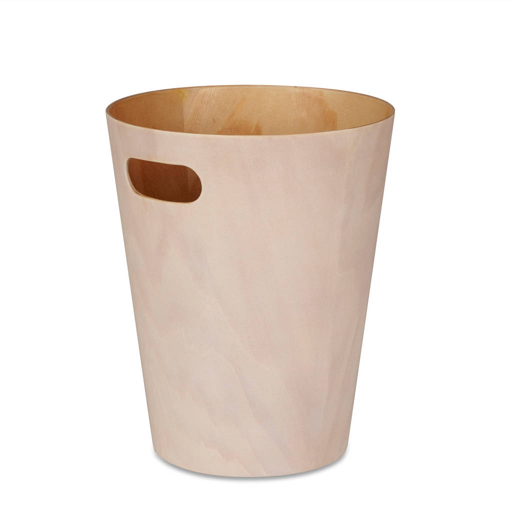 Two Tone Wooden Waste Bin By Posh Totty Designs Interiors