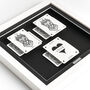 Personalised Lesbian Couples Gift Royal Lioness Playing Cards Frame, thumbnail 2 of 9