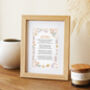 Floral Poem Personalised Keepsake Gift, thumbnail 1 of 12
