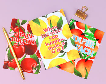 When Life Gives You Lemons Greetings Card, 4 of 5