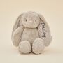 Personalised Taupe Bunny Soft Toy, thumbnail 1 of 4