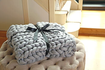 Chunky Knit Blanket, 3 of 5