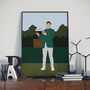 Rory Mc Ilroy Green Jacket Print, thumbnail 1 of 4