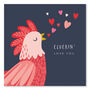 Chicken Valentine's Card, thumbnail 1 of 2