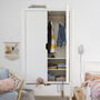 Classic White Beechwood Wardrobe, thumbnail 1 of 1