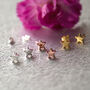 Small Star Sterling Silver Stud Earrings, thumbnail 1 of 8