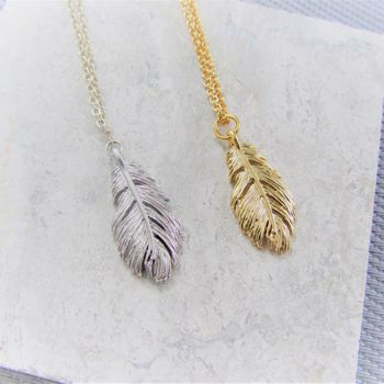 Feather Necklace Gift For Her, 2 of 2