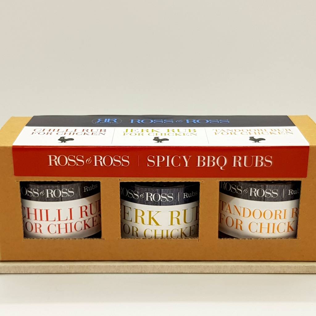 spicy bbq seasoning gift pack by ross & ross gifts