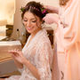 Bridal White Lace Dressing Gown, thumbnail 3 of 7