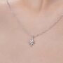 Minimal North Star Pendant Necklace In Sterling Silver, thumbnail 1 of 12