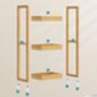 Three Tier Small Shelf Bamboo Bathroom Trolley Storage, thumbnail 7 of 8