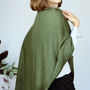 Personalised Easy To Wear Fine Knit Overhead Poncho, thumbnail 8 of 11