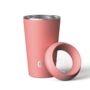 Personalised Premium Reusable Cup 12oz Coral, thumbnail 2 of 4
