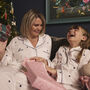 Personalised Mum And Child Navy Star Pyjama Set, thumbnail 2 of 12