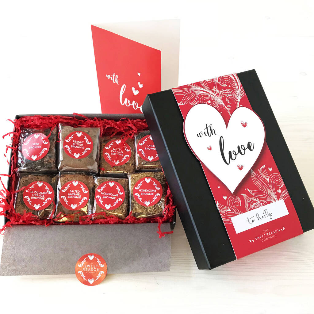 With Love' Luxury Brownie Gift For Six Months, 1 of 6