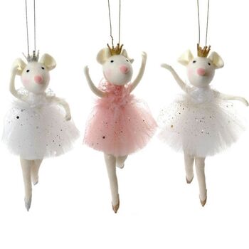 Christmas Fairy Mouse In Tutu Dress Decoration, 7 of 7