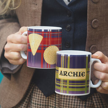 Tartan Shortbread Personalised Mug, 2 of 5