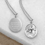 Personalised Sterling Silver St. Christopher Necklace, thumbnail 1 of 5
