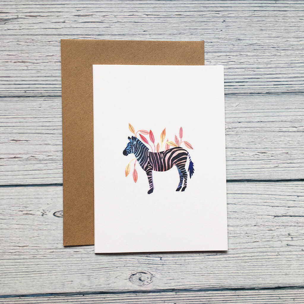 Z Is For Zebra Card, 1 of 2
