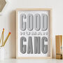 Good Human Gang Retro Print, thumbnail 10 of 12
