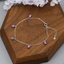 Delicate Purple Opal Beaded Charm Bracelet, thumbnail 1 of 10