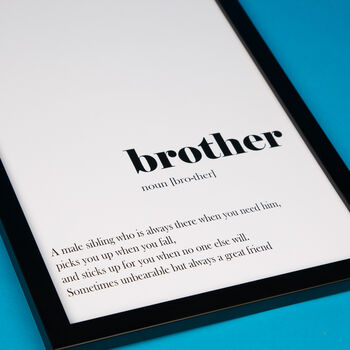 Personalised Brother Print And Homewares Gift Set, 2 of 8