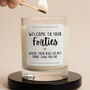 40th Birthday Gift Welcome To Your Forties Candle, thumbnail 1 of 5