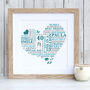 Personalised 40th Birthday Typography Print, thumbnail 2 of 3