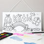 Paint Your Own Girls Or Boys Name Canvas Sign, thumbnail 3 of 12
