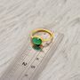 Green Onyx Gold Ring, thumbnail 8 of 9