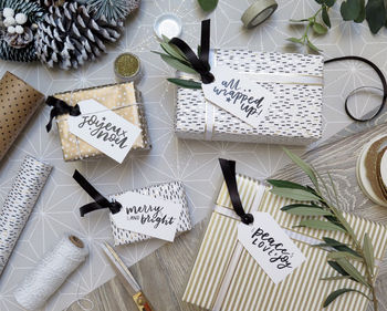 Luxury Hand Lettered Christmas Tags X8, 3 of 3