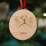 Wooden Personalised Dog Nose Christmas Tree Bauble, thumbnail 4 of 4
