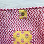 Beach Tote Bag Quilted Cotton Yellow, thumbnail 5 of 5