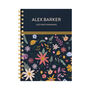 Personalised Flowers Combined Diary And Notebook, thumbnail 2 of 10