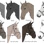 Illustrated Personalised Horse Cushion, thumbnail 2 of 3