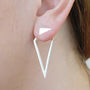 Sterling Silver Diamond Two Way Earring Jackets, thumbnail 2 of 6