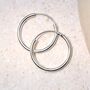 Sterling Silver 20mm Hoop Earrings, thumbnail 1 of 4