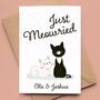 Personalised Wedding Or Civil Ceremony Card With Cats, thumbnail 1 of 3
